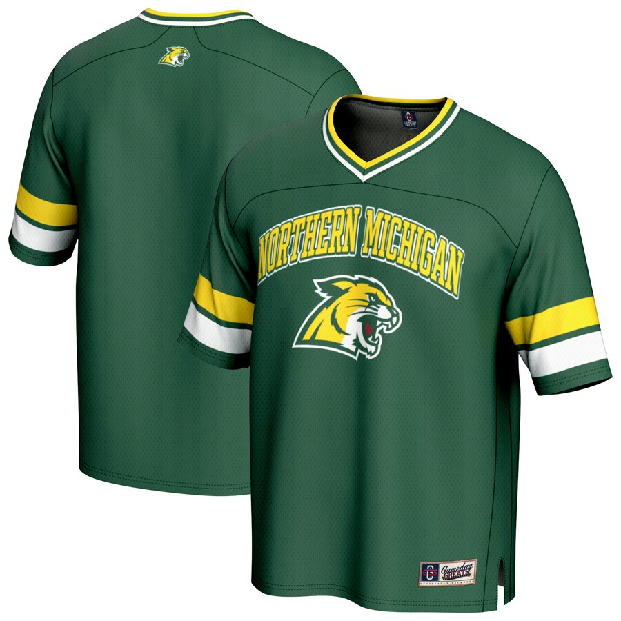 Unisex GameDay Greats Green Northern Michigan Wildcats Spirit Football Jersey