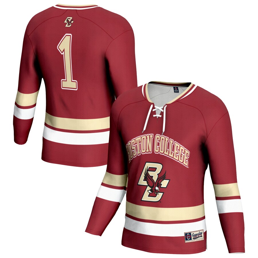 Youth  Maroon Boston College Eagles Lightweight Women's Hockey Team Fashion Jersey