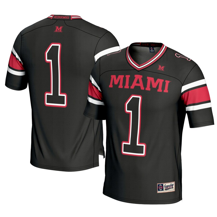 Youth GameDay Greats #1 Black Miami University RedHawks Football Jersey