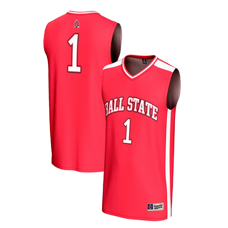 Youth GameDay Greats #1 Cardinal Ball State Cardinals Lightweight Collegiate Basketball Fashion Jersey