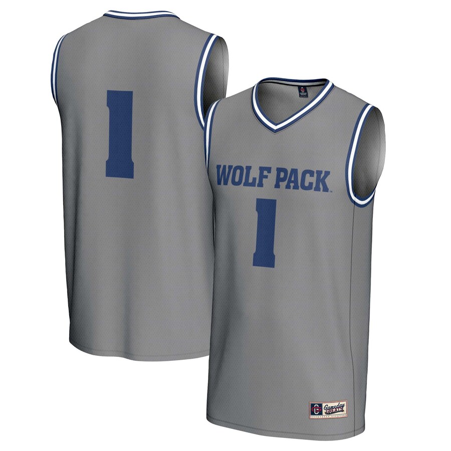 Youth GameDay Greats #1 Gray Nevada Wolf Pack  Lightweight Basketball Fashion Jersey