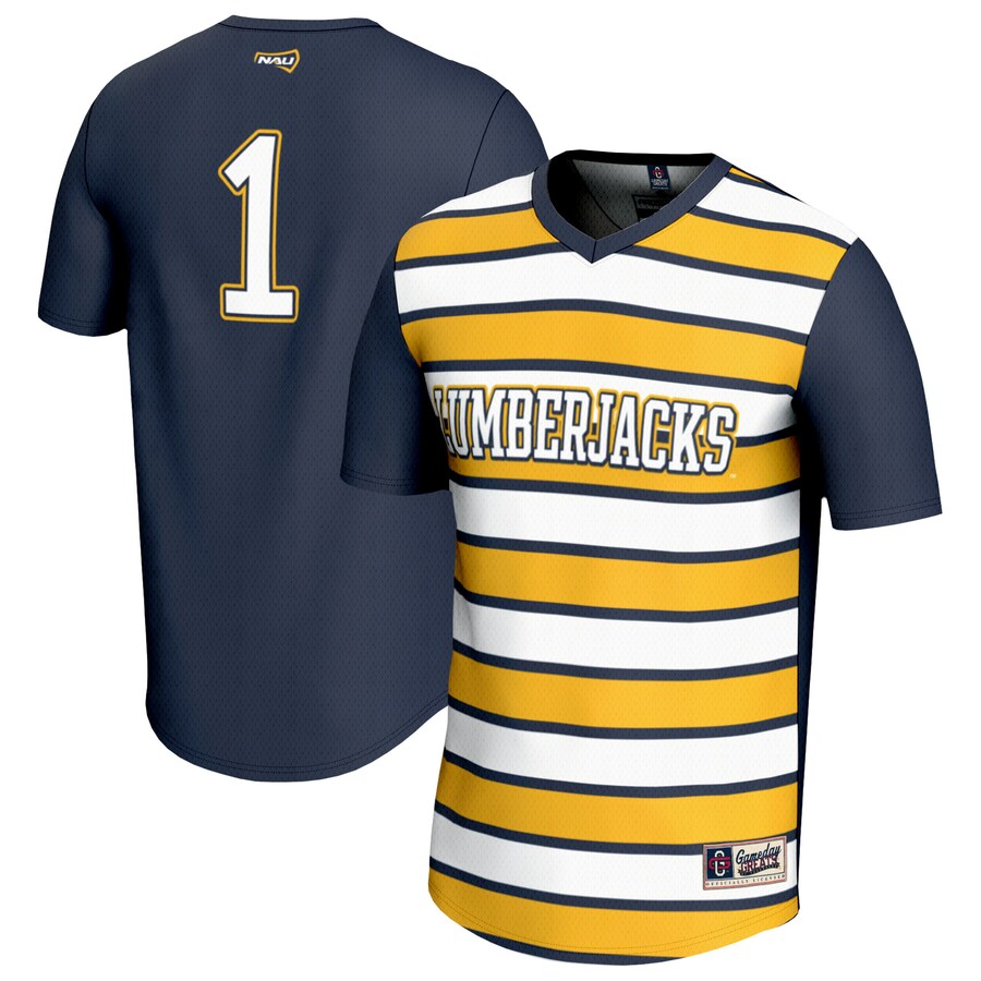 Youth GameDay Greats #1 Navy Northern Arizona Lumberjacks Lightweight Soccer Fashion Jersey