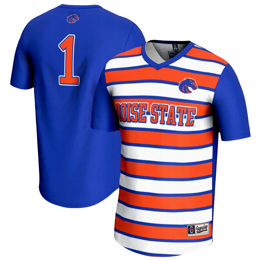 Youth GameDay Greats #1 Royal Boise State Broncos Lightweight Soccer Fashion Jersey