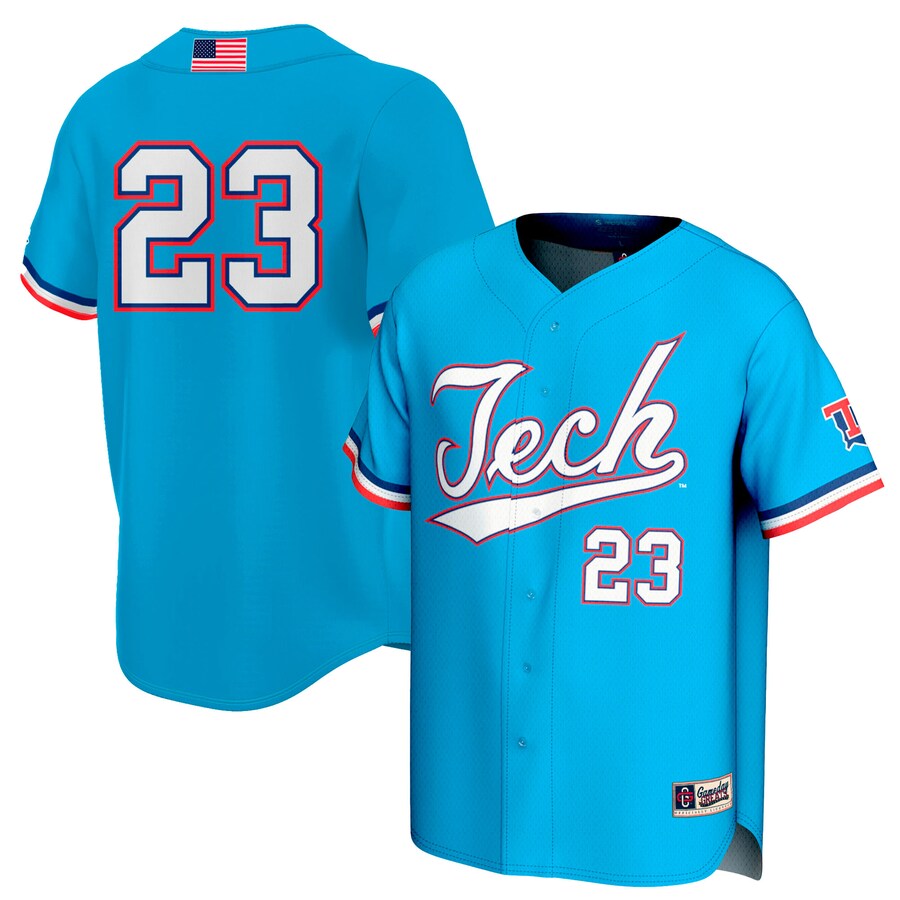 Youth GameDay Greats #23 Royal Louisiana Tech Bulldogs Lightweight Collegiate Baseball Fashion Jersey