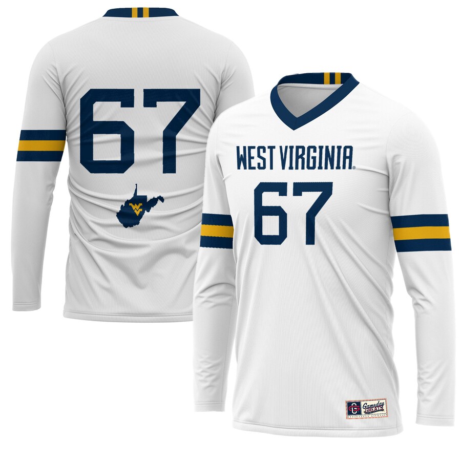 Youth GameDay Greats #67 White West Virginia Mountaineers Lightweight Women's Volleyball Jersey