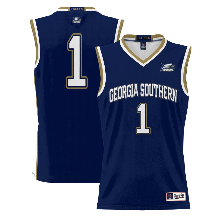 Youth GameDay Greats Blue #1 Georgia Southern Eagles Lightweight Basketball Jersey
