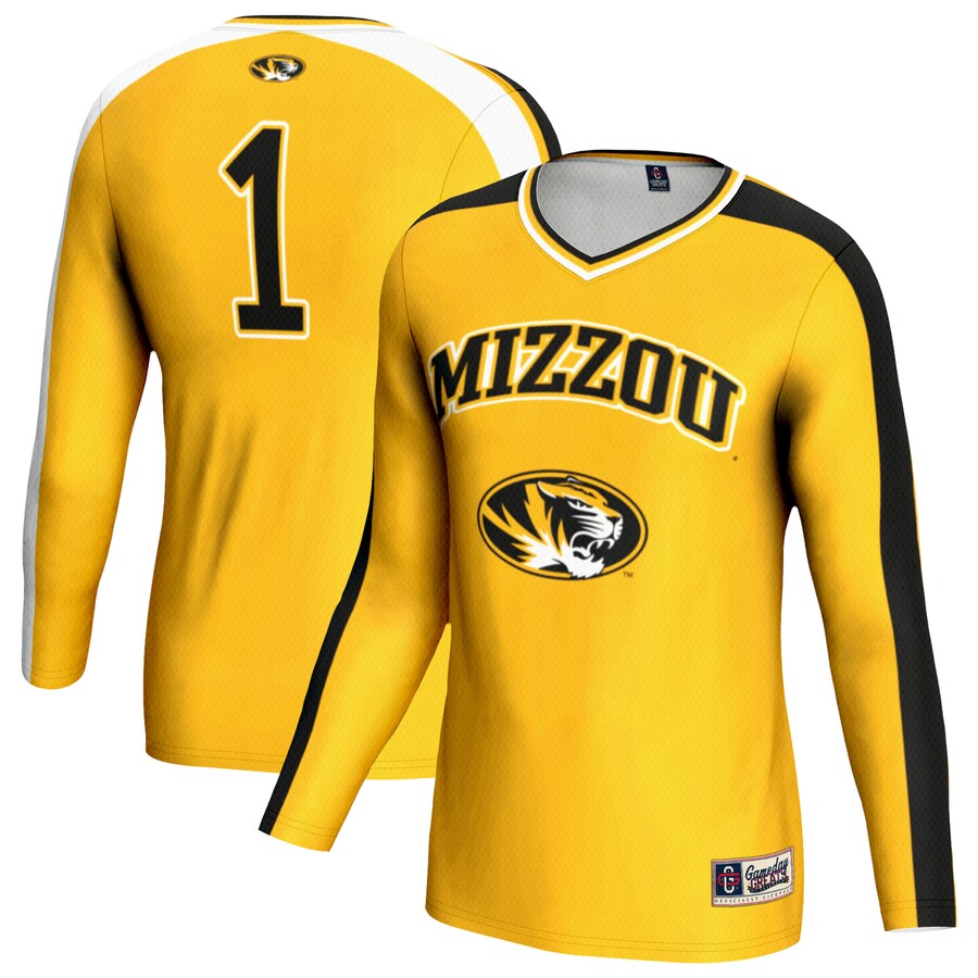 Youth GameDay Greats Gold Missouri Tigers Women's Volleyball Lightweight Fashion Jersey