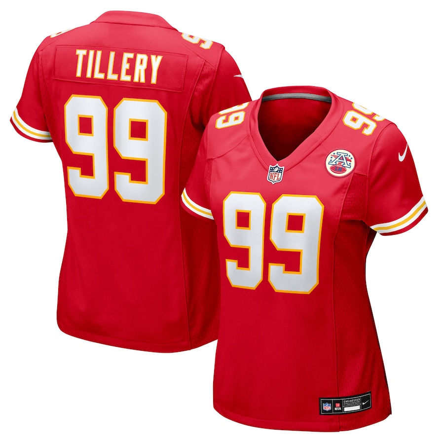 Women's Kansas City Chiefs Jerry Tillery Nike Red Team Game Jersey