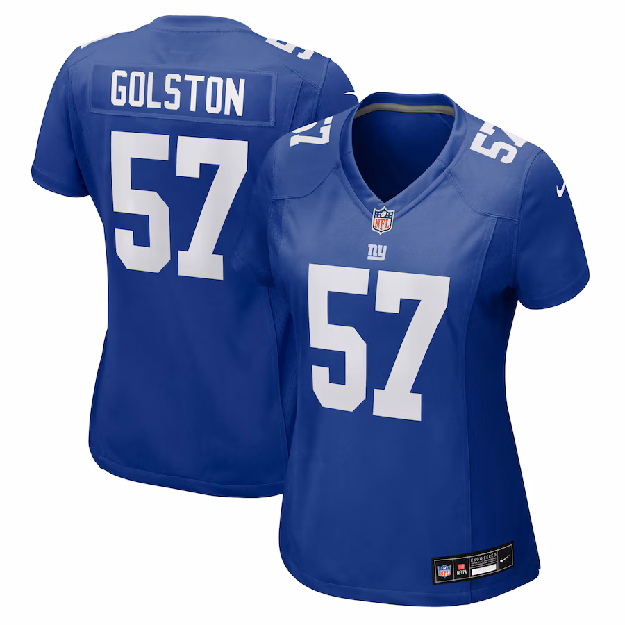 Women's New York Giants Chauncey Golston Nike Royal Team Game Jersey