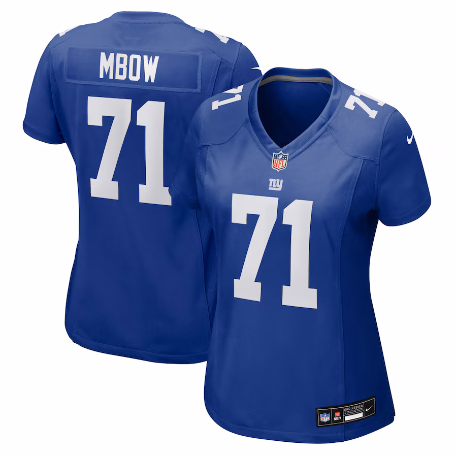 Women's New York Giants Marcus Mbow Nike Royal Team Game Jersey
