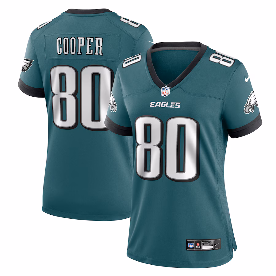 Women's Philadelphia Eagles Darius Cooper Nike Midnight Green Team Game Jersey