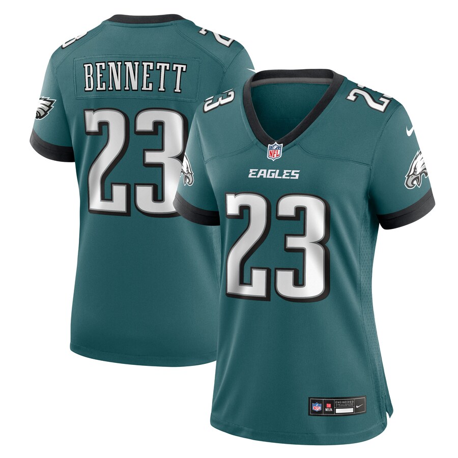 Women's Philadelphia Eagles Jakorian Bennett Nike Midnight Green Team Game Jersey