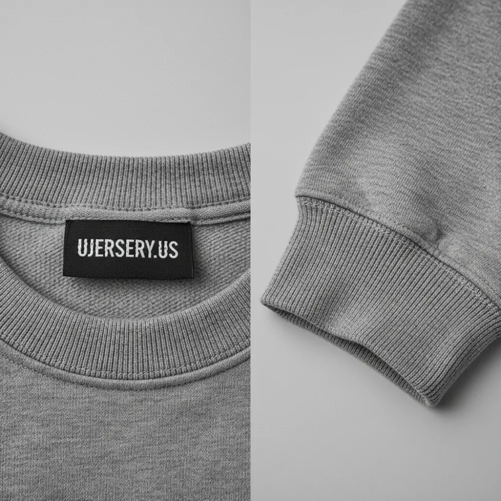 Vintage NFL Sweatshirts: The Ultimate Retro Style Guide 4 Close-up of premium fabric and stitching on a Ujersery sweatshirt