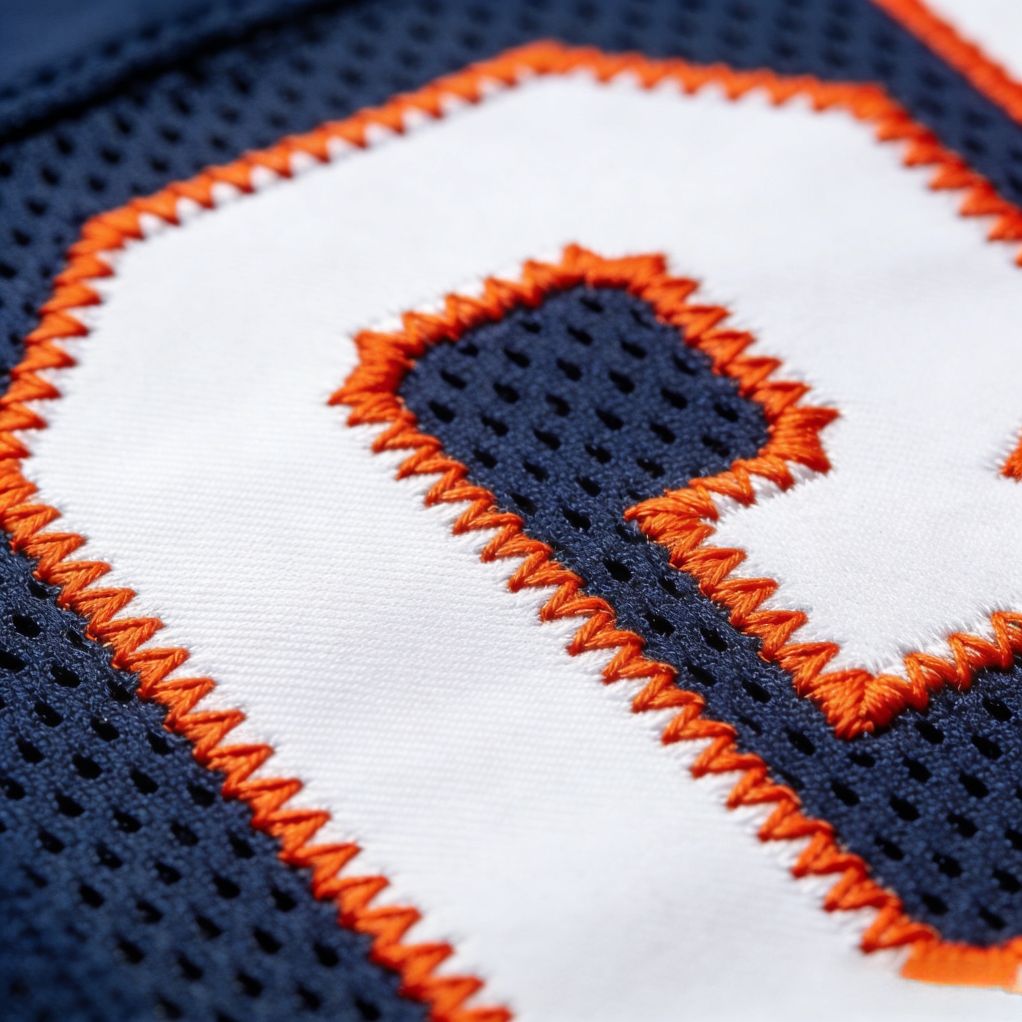 Caleb Williams Jersey: The Ultimate Guide to the New Bears Era 3 Macro close up of stitched tackle twill numbers on a Chicago Bears jersey