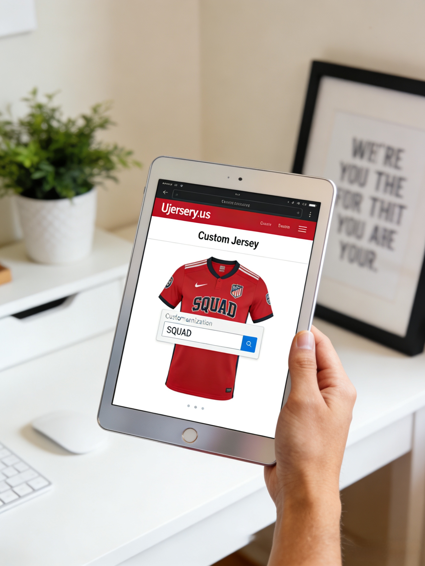 Using the Ujersery.us custom jersey maker to design wedding party gifts.