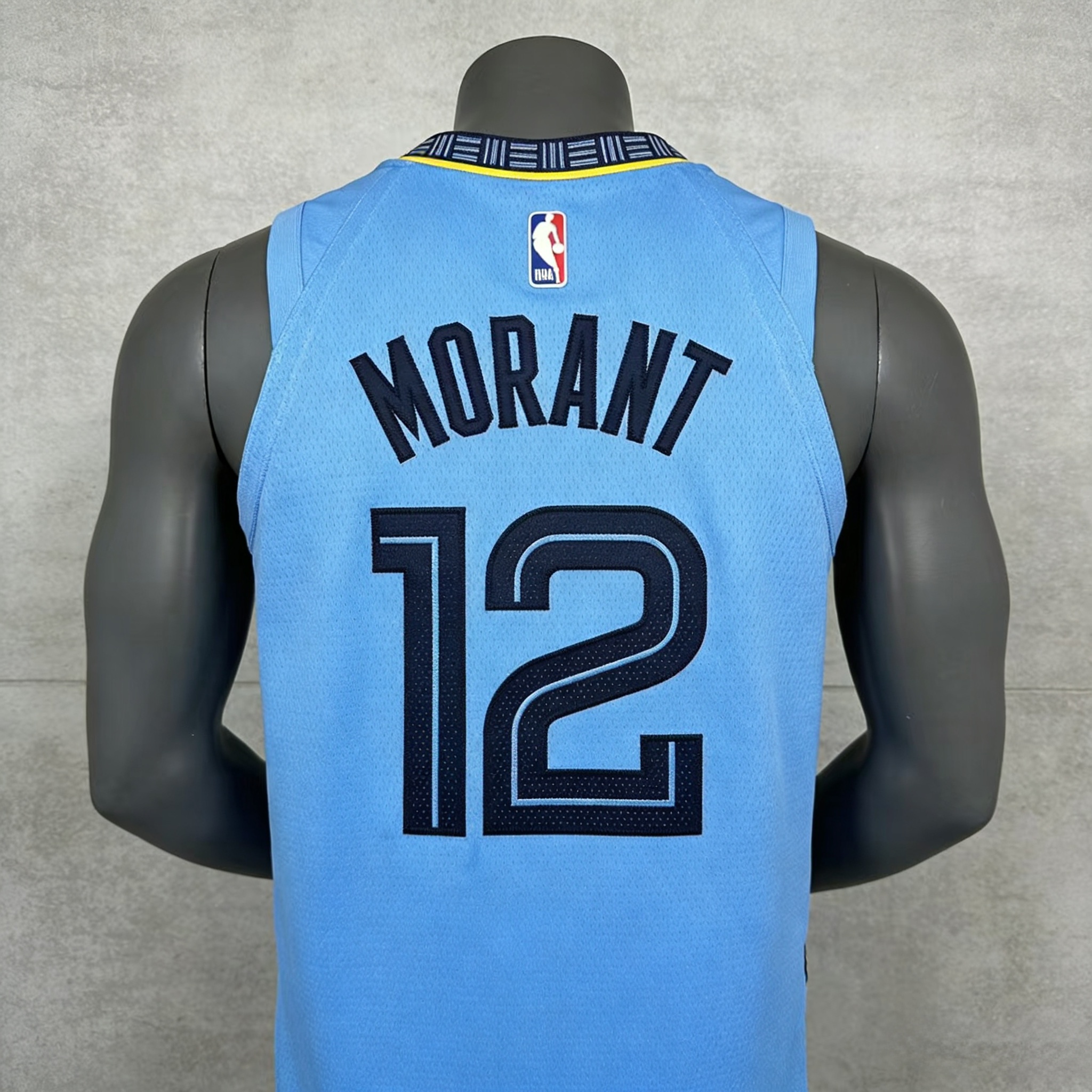 Ja Morant Jersey: The Guide to Stitched Grizzlies Style 2 Stitched light blue Ja Morant Memphis Grizzlies jersey front and back view.