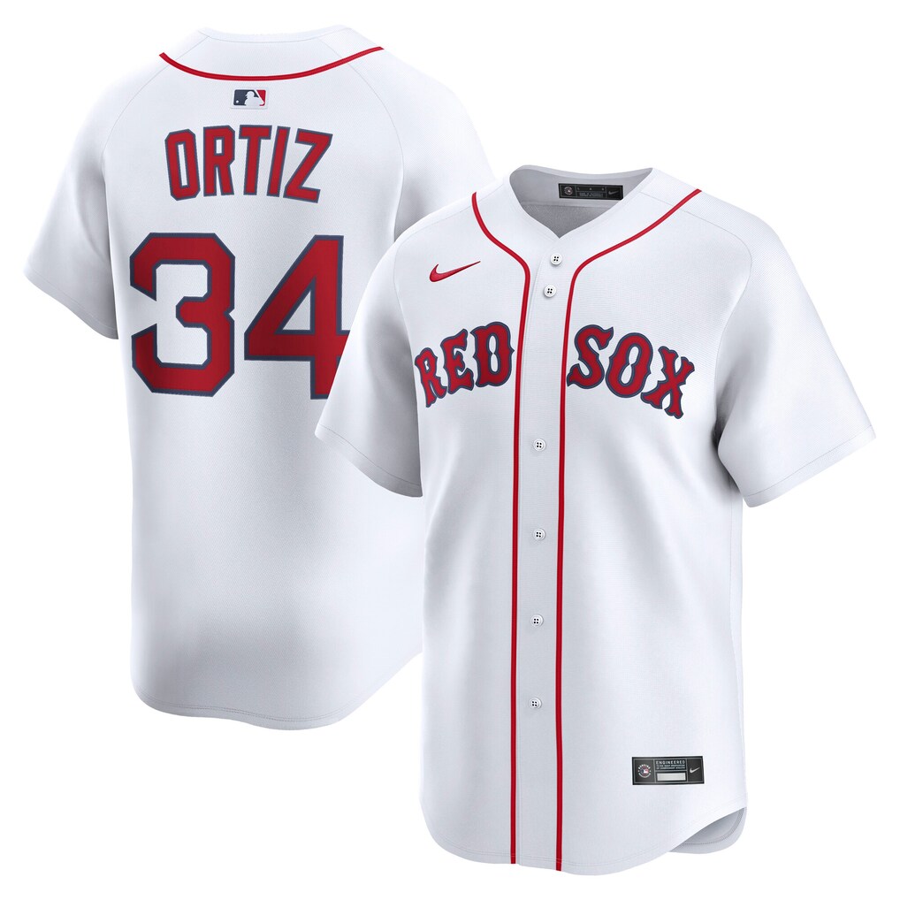 Boston Red Sox David Ortiz Nike White Home Stitched Limited Baseball Jersey