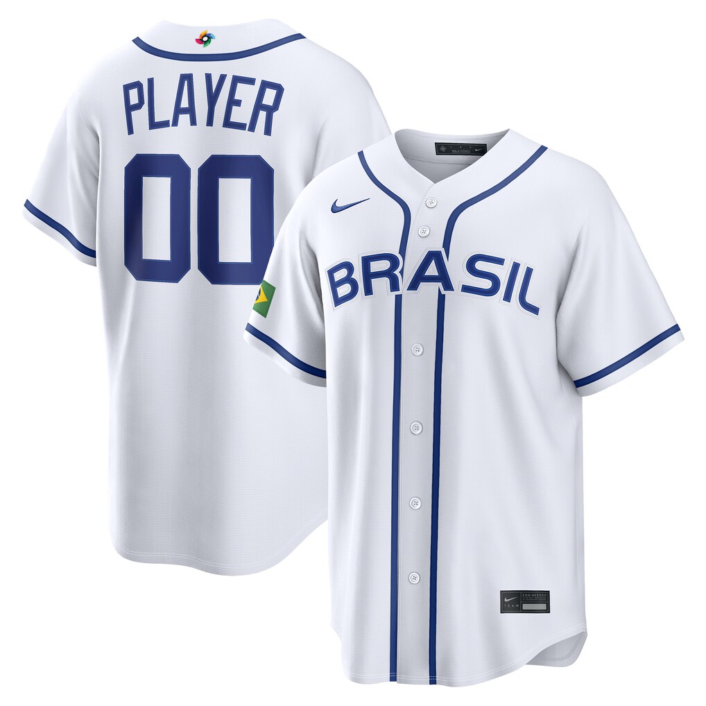 Brazil Baseball Nike White 2026 World Baseball Classic Home Stitched Pick-A-Player Jersey