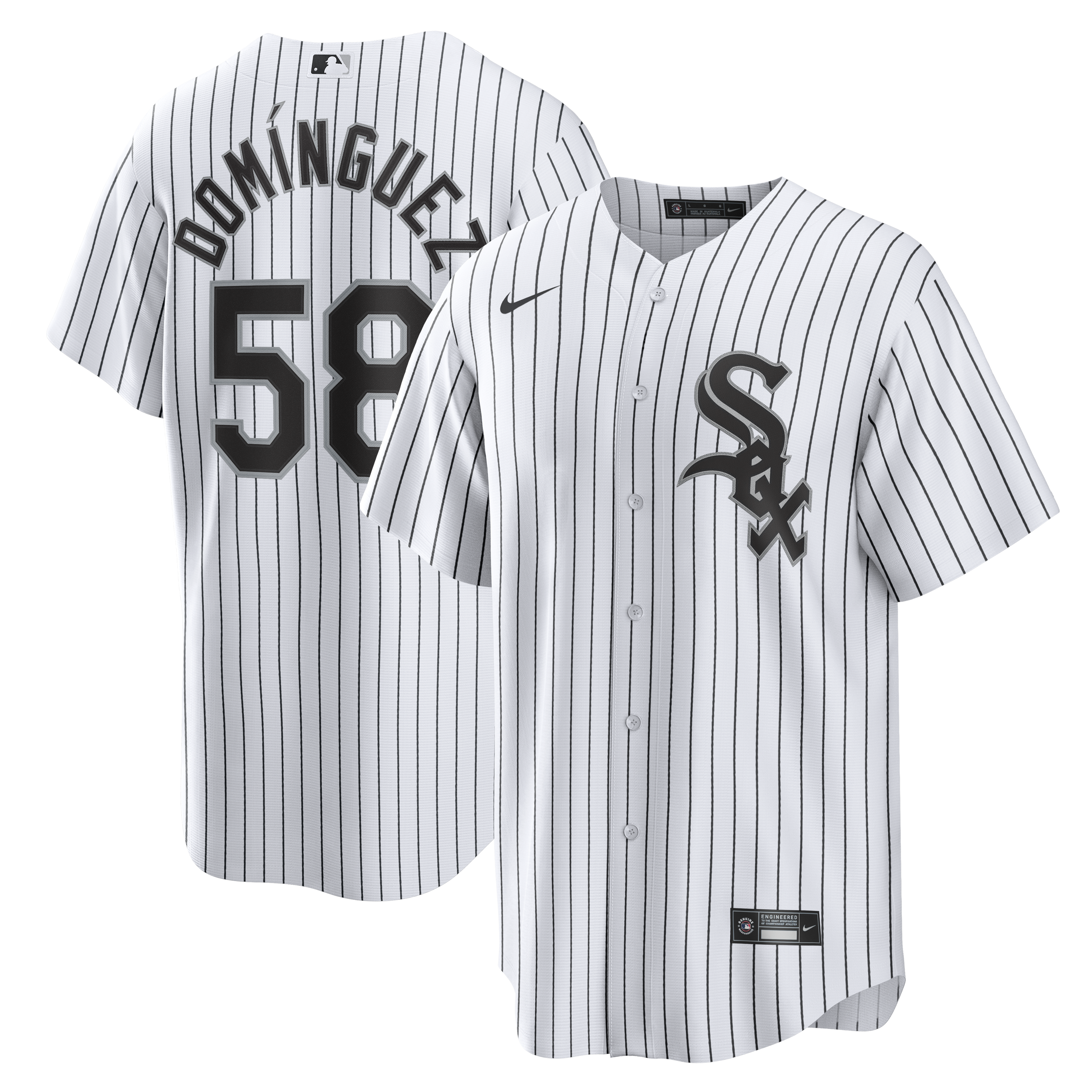 Chicago White Sox Seranthony Dominguez Nike White Home Stitched Replica Baseball Jersey