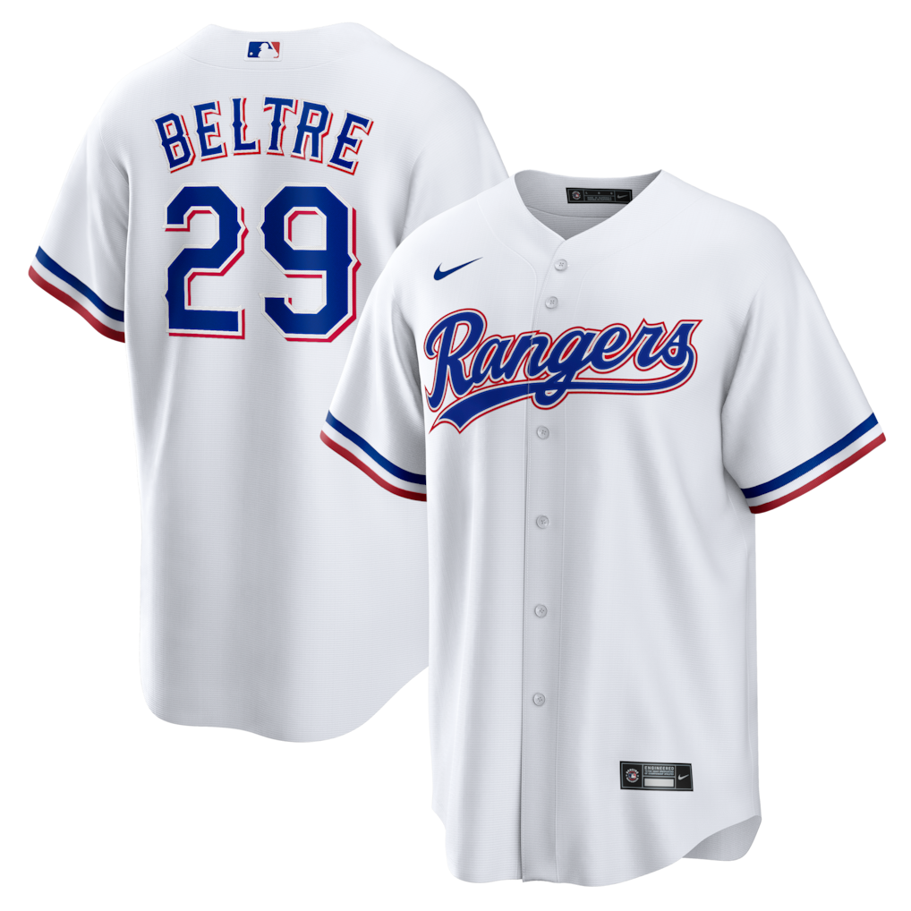Texas Rangers Adrian Beltre Nike White Home Retired Player Stitched Baseball Jersey