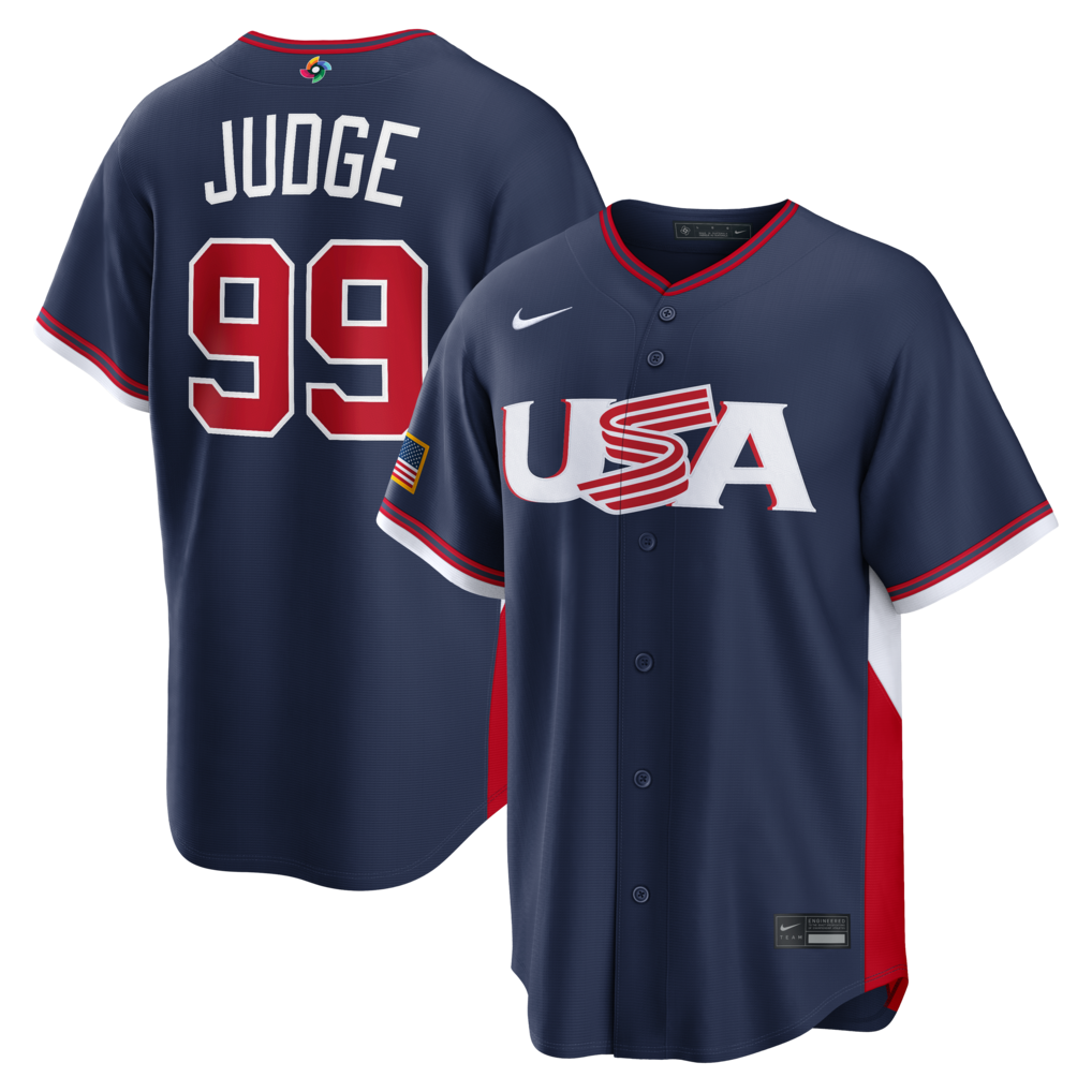 USA Baseball Aaron Judge Nike Navy 2026 World Baseball Classic Road Stitched Stadium Jersey