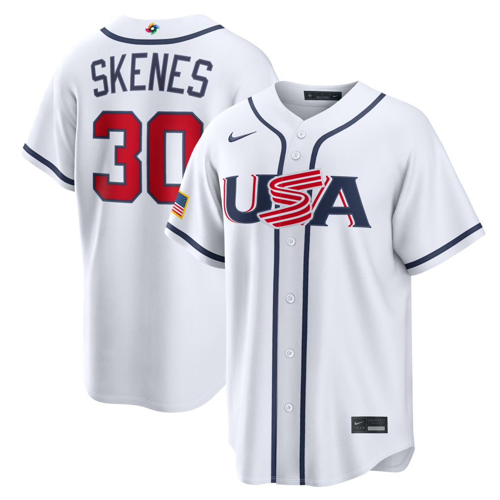 Paul Skenes USA Baseball Nike White 2026 World Baseball Classic Home Stadium Stitched Jersey