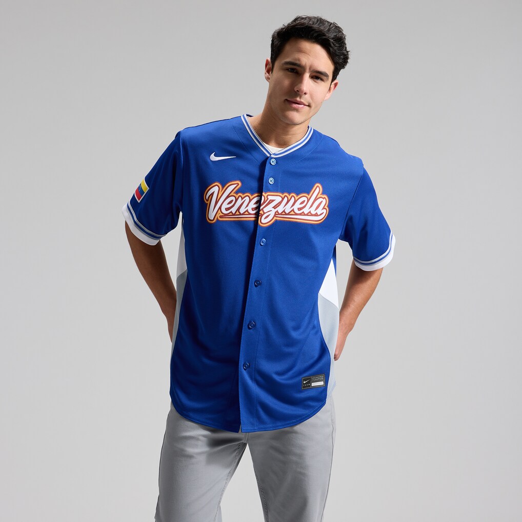 Venezuela Baseball Nike Royal 2026 World Baseball Classic Road Stadium Stitched Jersey