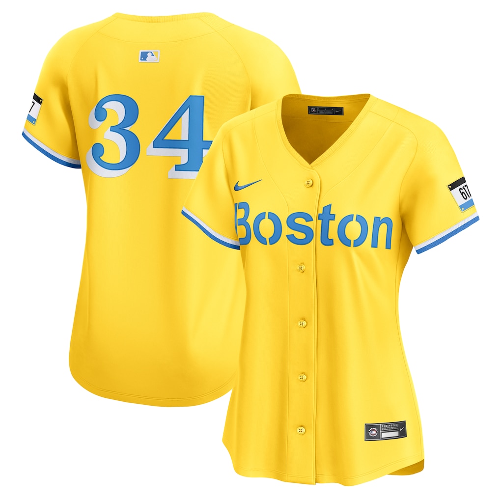 Boston Red Sox David Ortiz Nike Women's Gold City Connect Limited Stitched Baseball Jersey