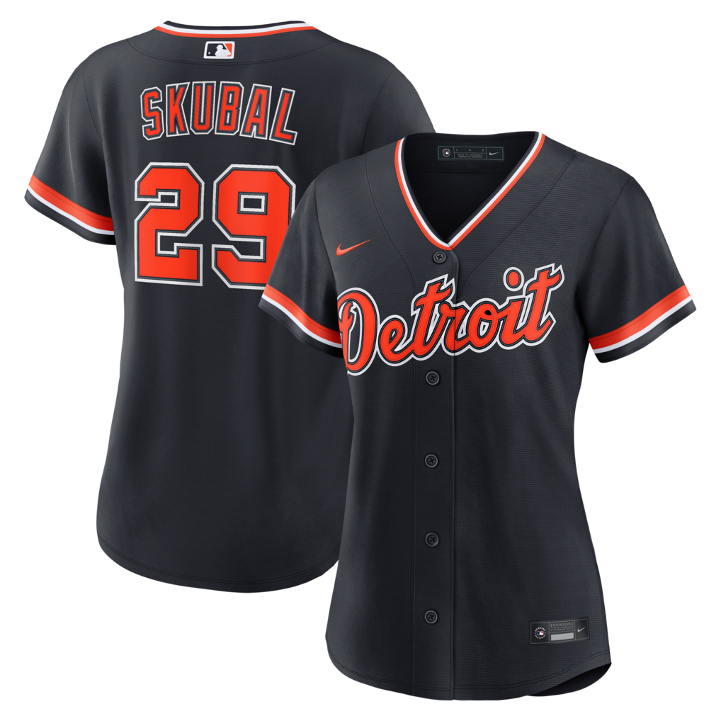 Detroit Tigers Tarik Skubal Nike Women Navy Alternate Replica Stitched Baseball Jersey