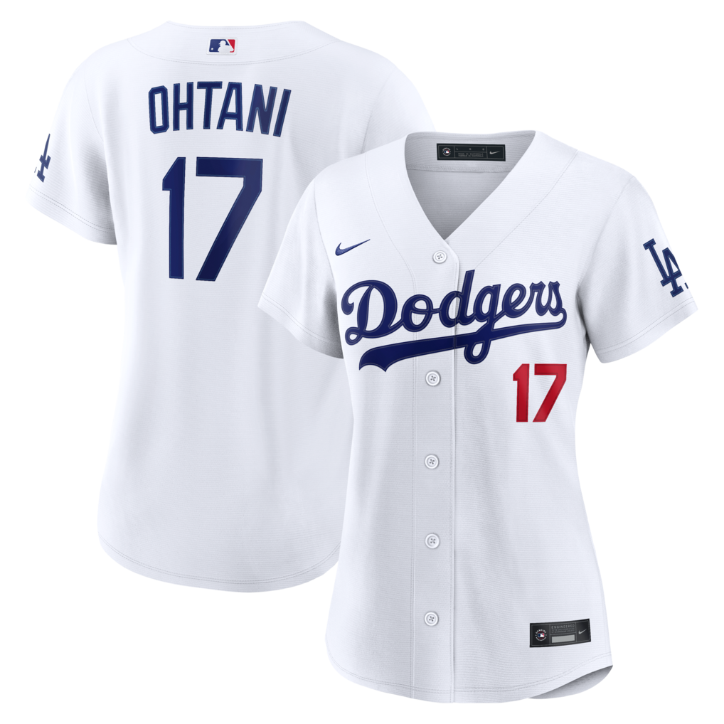 Los Angeles Dodgers Shohei Ohtani Nike Women White Home Stadium Stitched Baseball Jersey