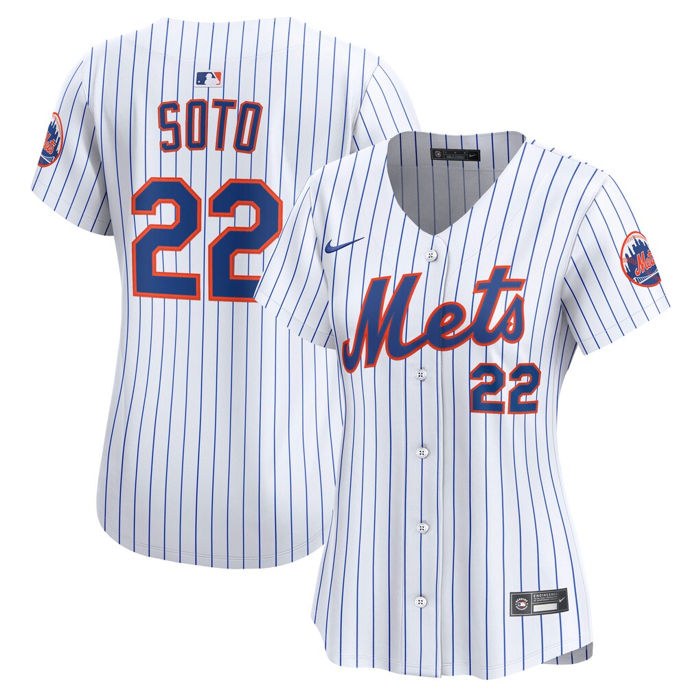 New York Mets Juan Soto Nike Women White Home Limited Stitched Baseball Jersey