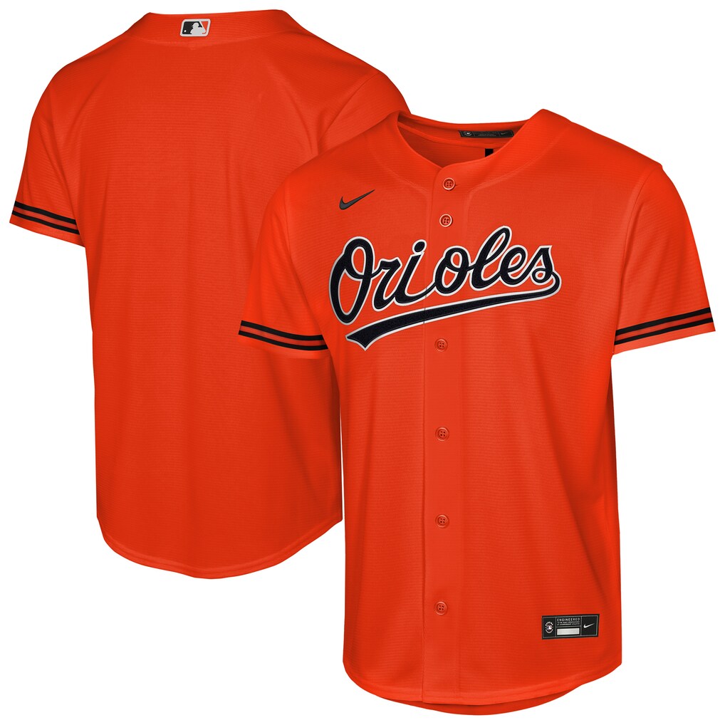 Baltimore Orioles Nike Youth Orange Alternate Stitched Replica Baseball Jersey