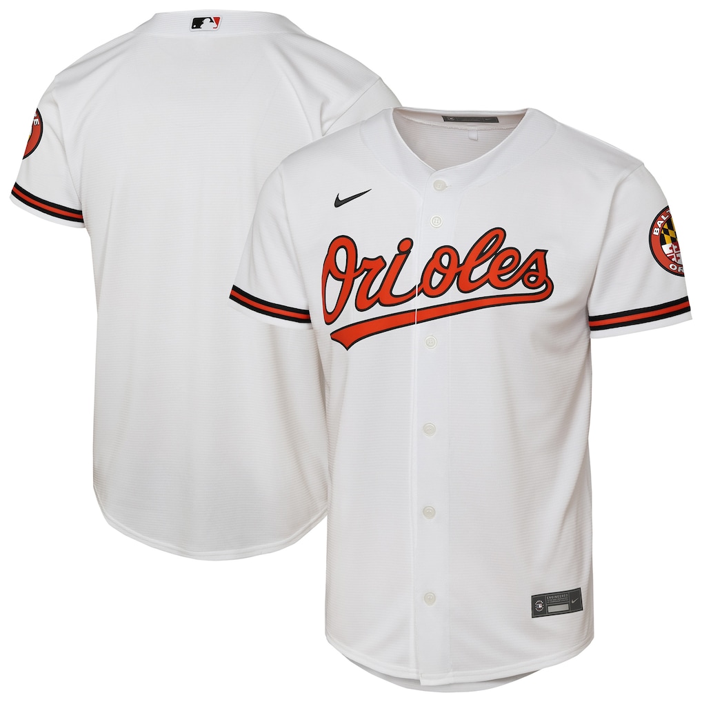 Baltimore Orioles Nike Youth White Home Stadium Stitched Baseball Jersey