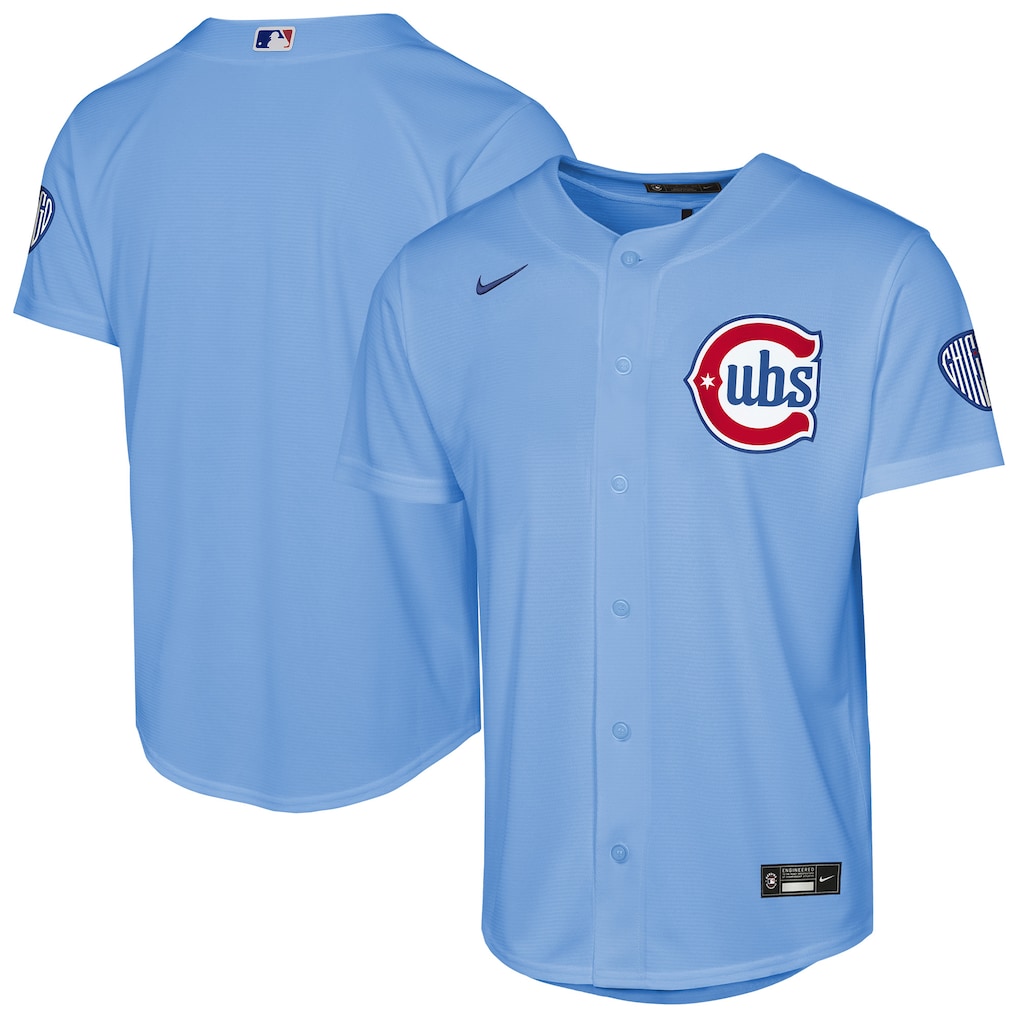 Chicago Cubs Nike Youth Light Blue Alternate 2 Stitched Stadium Baseball Jersey