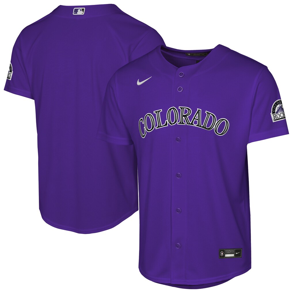 Colorado Rockies Nike Youth Purple Alternate 2 Stitched Stadium Baseball Jersey