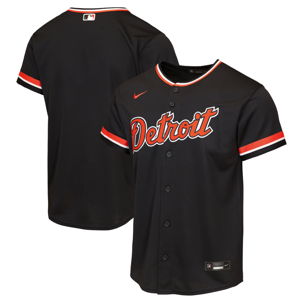 Detroit Tigers Nike Youth Navy Alternate Stitched Baseball Replica Jersey