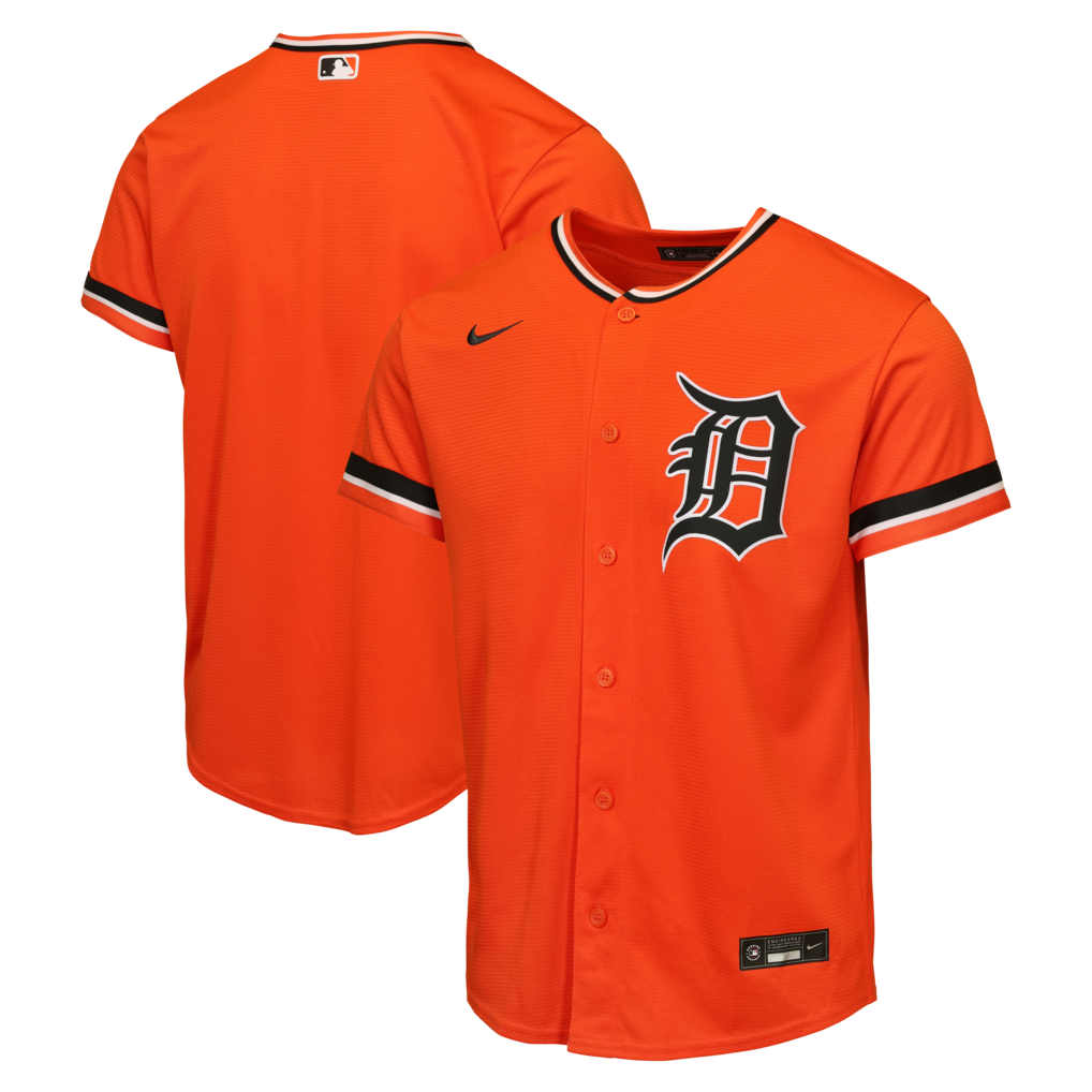 Detroit Tigers Nike Youth Orange Alternate Stitched Baseball Replica Jersey