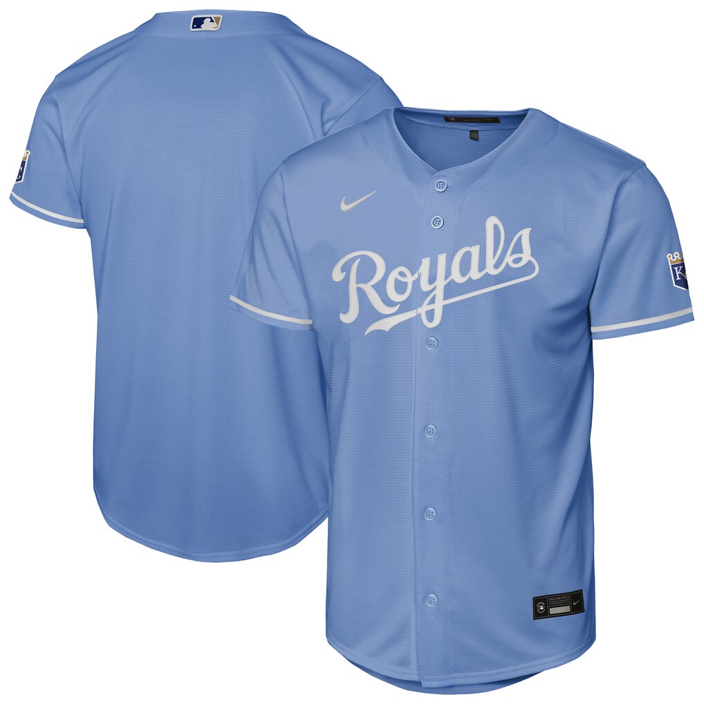 Kansas City Royals Nike Youth Light Blue Alternate Stitched Stadium Baseball Jersey
