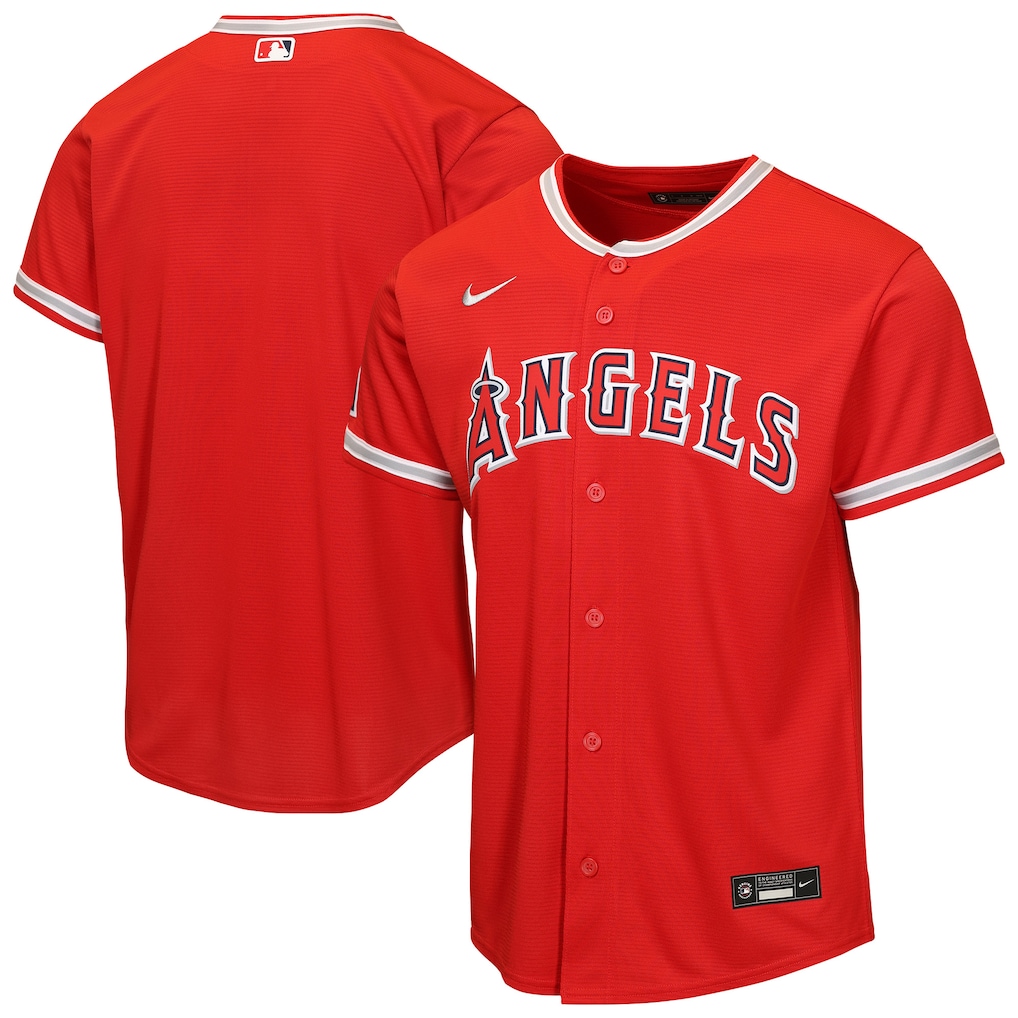 Los Angeles Angels Nike Youth Red Alternate Stitched Stadium Baseball Jersey