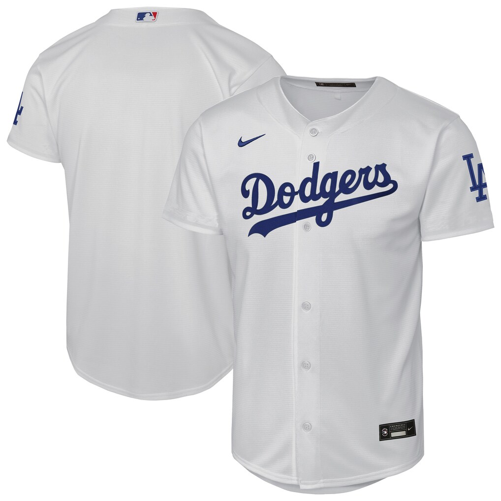 Los Angeles Dodgers Nike Youth White Home Stitched Stadium Baseball Jersey