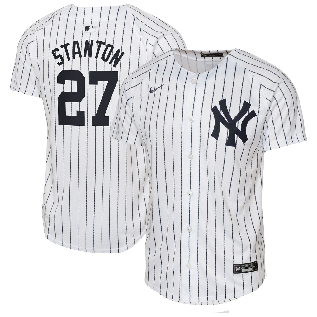 New York Yankees Giancarlo Stanton Nike Youth White Home Limited Stitched Baseball Jersey