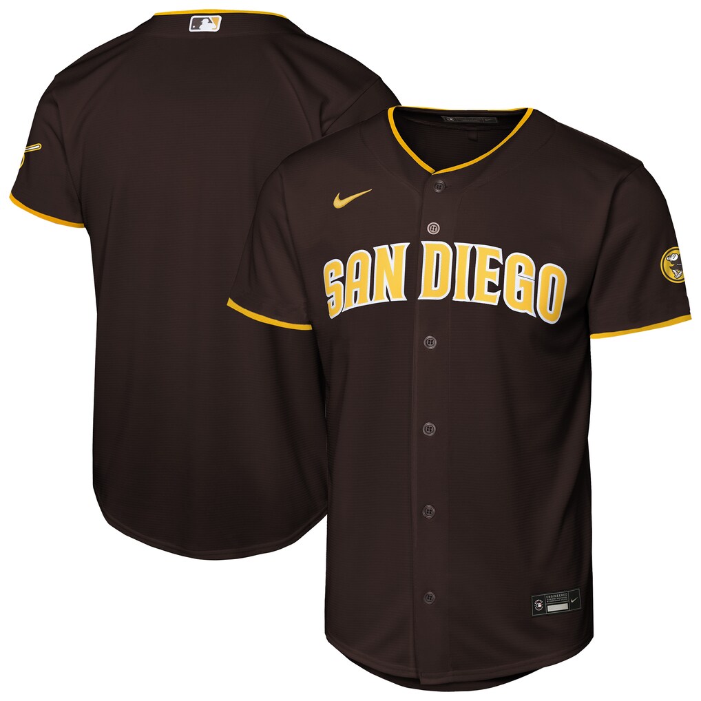 San Diego Padres Nike Youth Brown Home Stitched Stadium Baseball Jersey