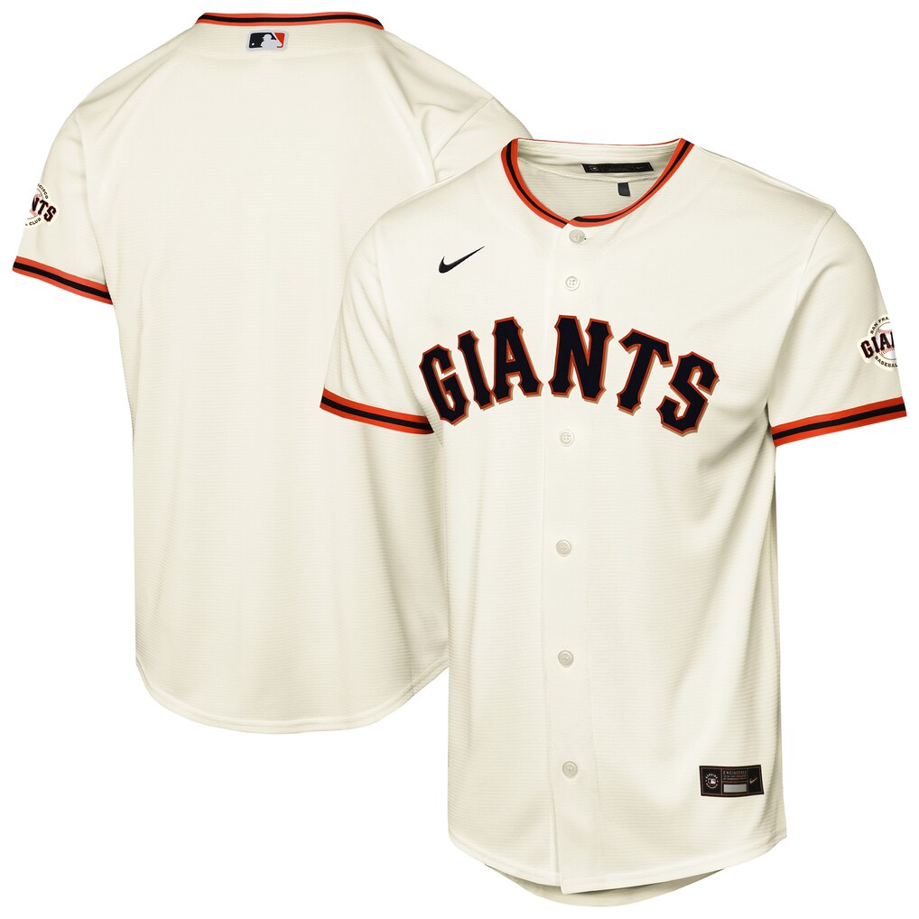 San Francisco Giants Nike Youth Cream Home Stitched Stadium Baseball Jersey