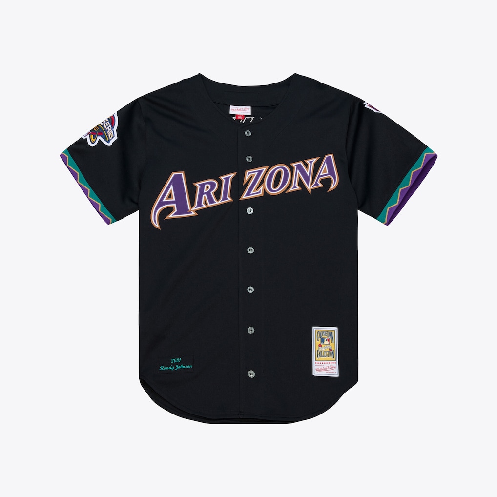 Arizona Diamondbacks Randy Johnson Mitchell & Ness Black 2001 Authentic Stitched Jersey