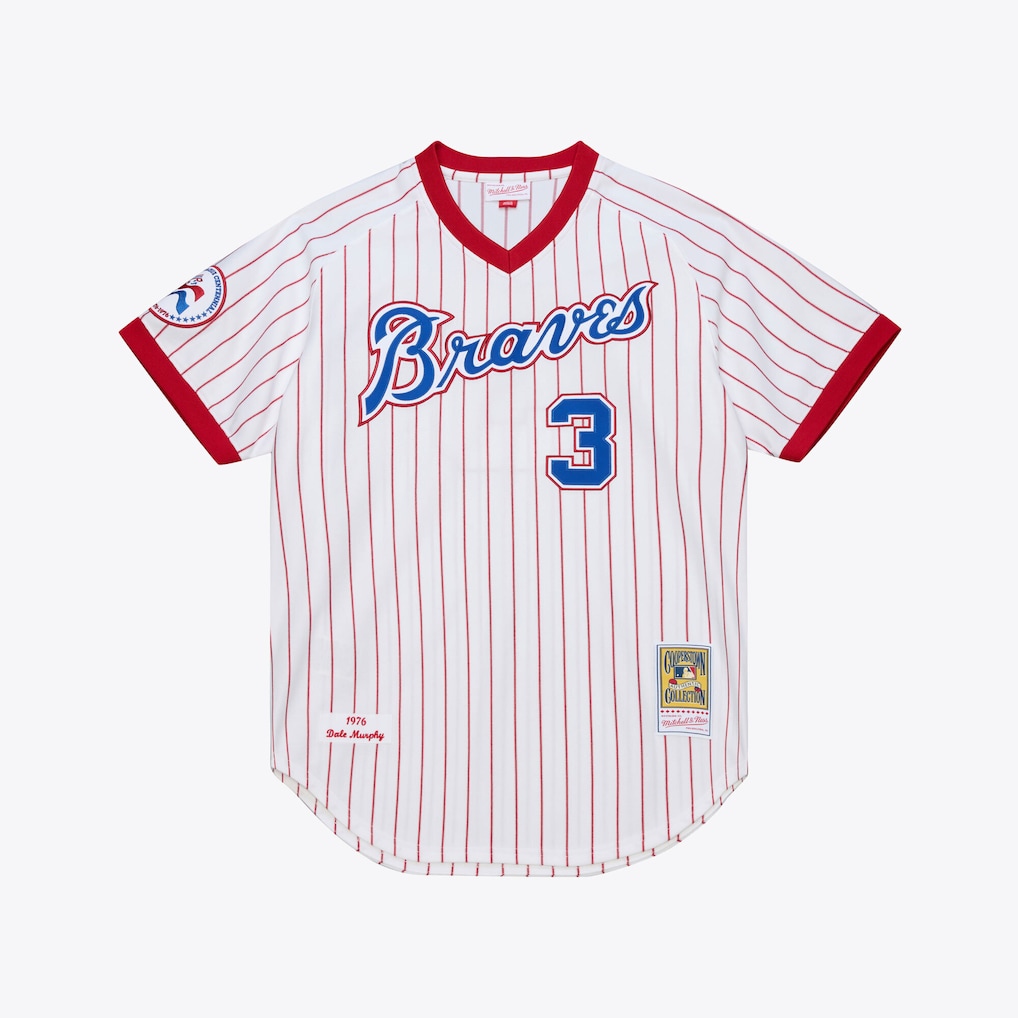 Atlanta Braves Dale Murphy Mitchell & Ness White 1976 Authentic Stitched Baseball Jersey