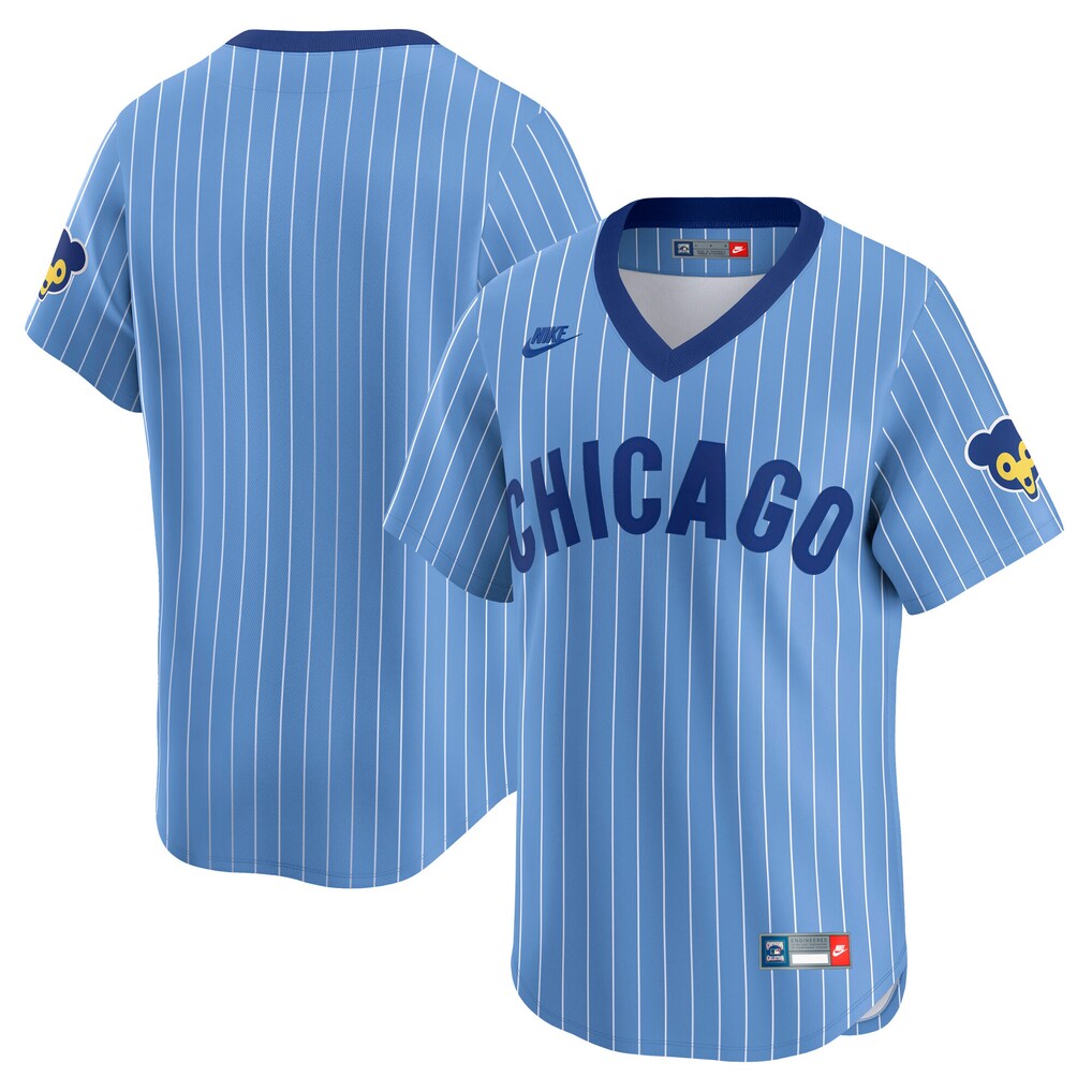 Chicago Cubs Nike Men Light Blue Cooperstown Collection Limited Stitched Baseball Jersey