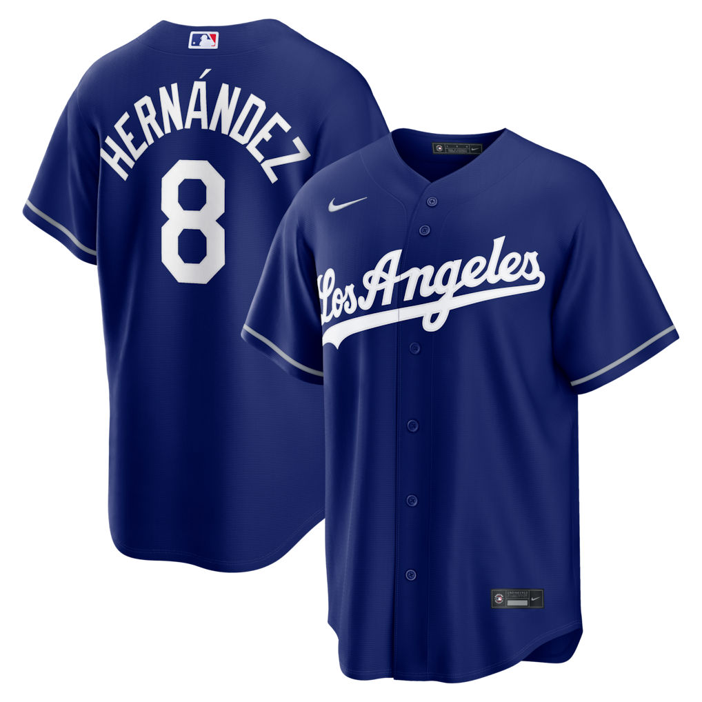Los Angeles Dodgers Enrique Hernandez Nike Royal Alternate Replica Stitched Baseball Jersey