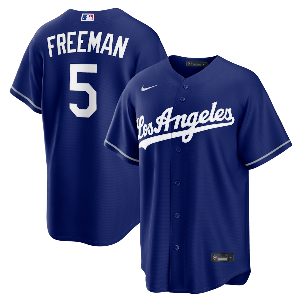 Freddie Freeman Los Angeles Dodgers Nike Royal Blue Alternate Stitched Baseball Replica Jersey
