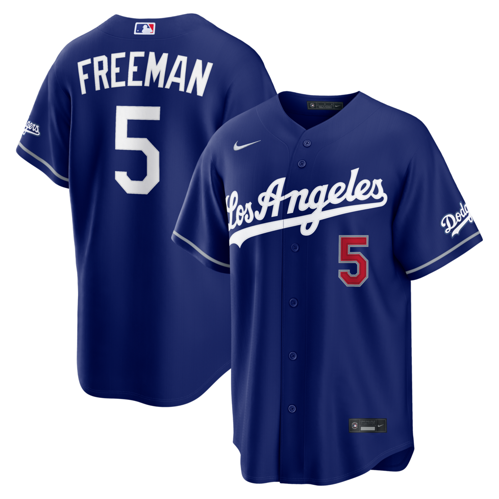 Freddie Freeman Los Angeles Dodgers Nike Royal Blue Alternate Stitched Baseball Stadium Jersey