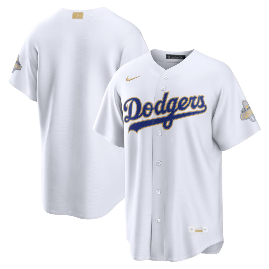 Los Angeles Dodgers Max Muncy Nike White 2026 Gold Collection Stadium Stitched Baseball Jersey